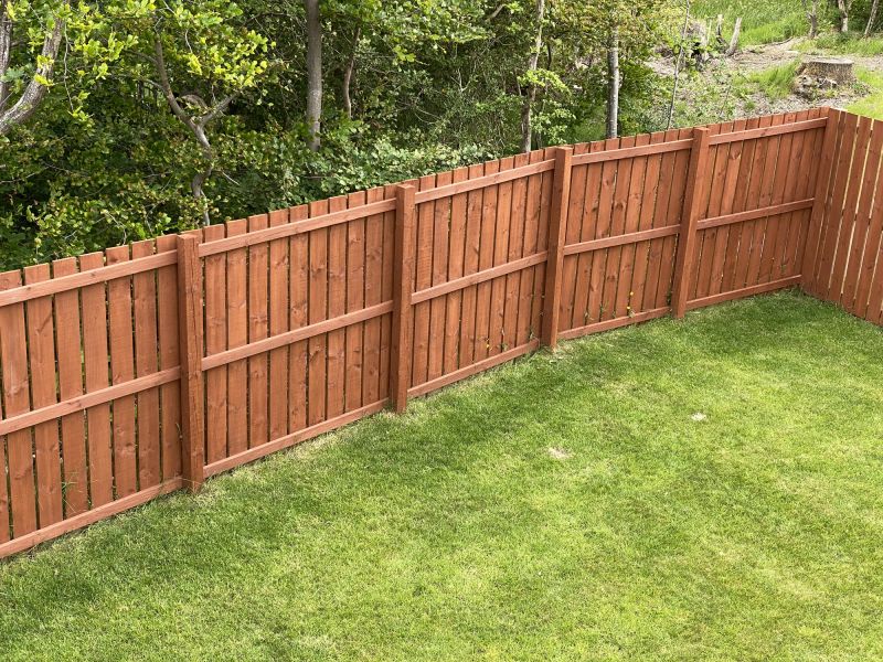 Cedar Fencing Installation detail