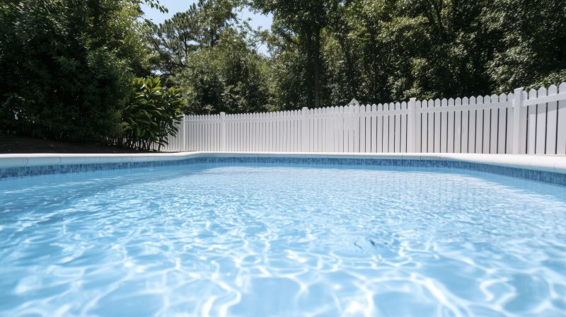 Vinyl Pool Fence Installation detail